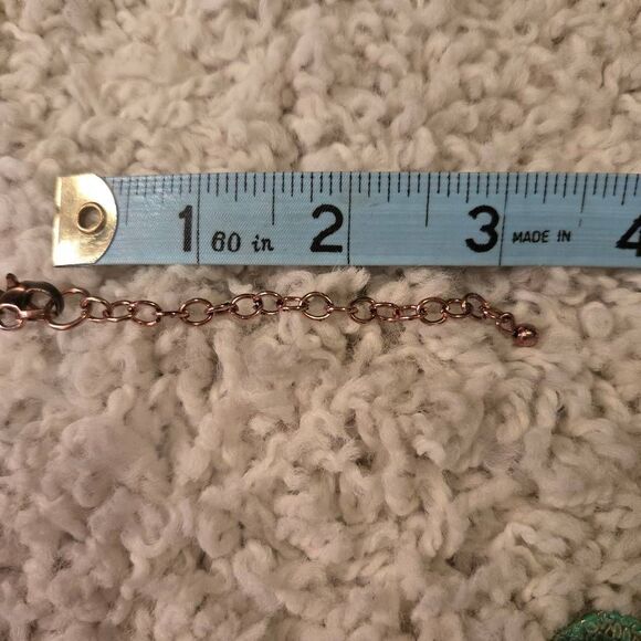 NWOT Copper Patina Heart Necklace Fashion - Picture 4 of 7